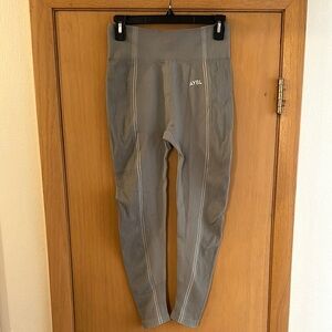 AYBL Women’s Ribbed Leggings Gray Size XL